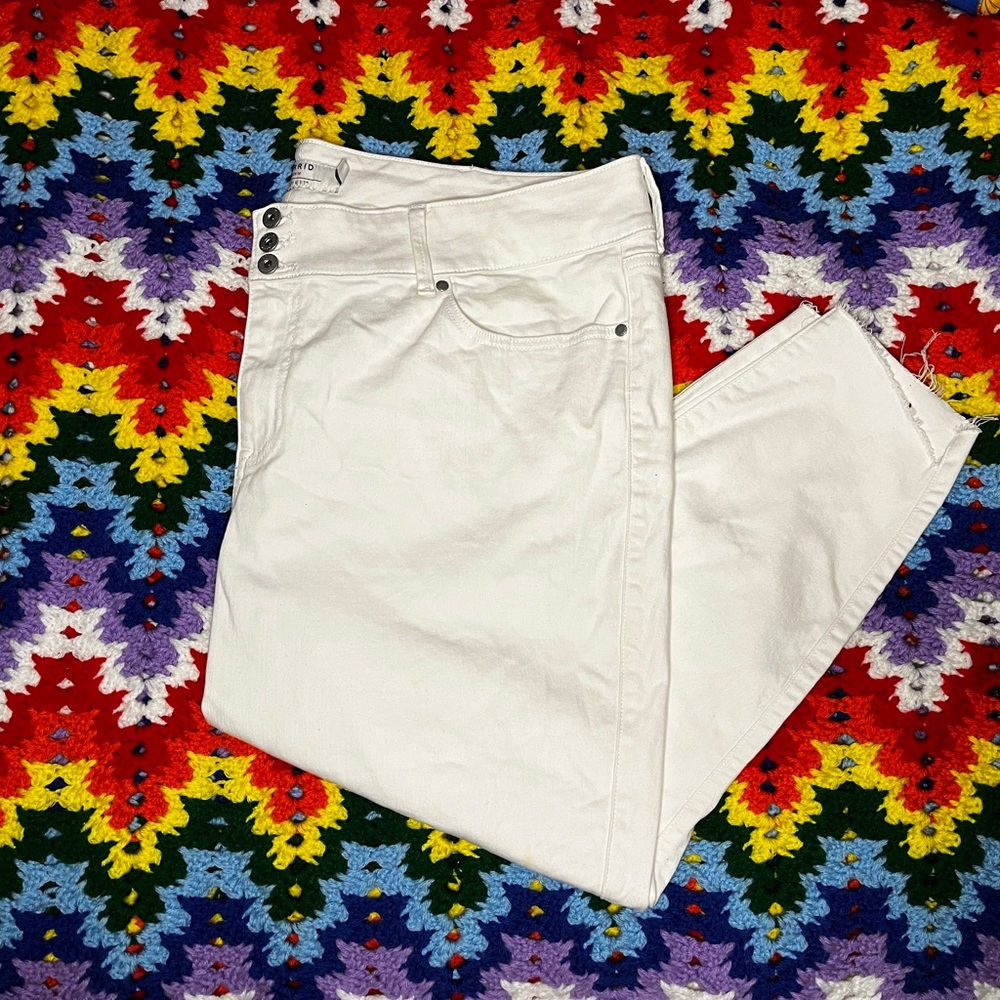 white jeans